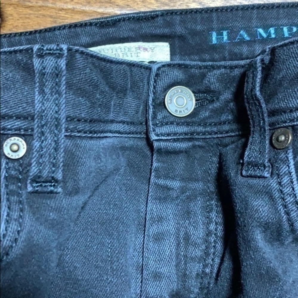 Burberry Embroidery Logo Black Skinny Jeans ♞ Hampstead Stack Burberrys Knight - Picture 7 of 7